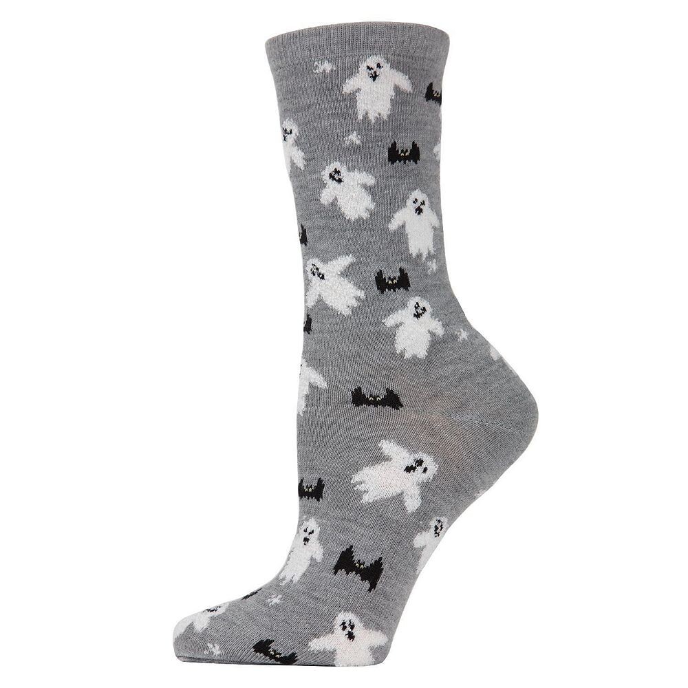 

Носки Flying Ghost и Fangtastic Bat Crew MeMoi, цвет Med Gray Heather