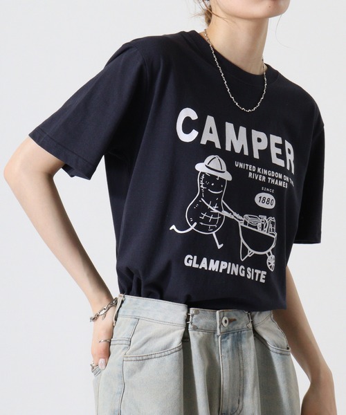 

Футболка хлопковая с коротким рукавом ACE USA, темно-синий