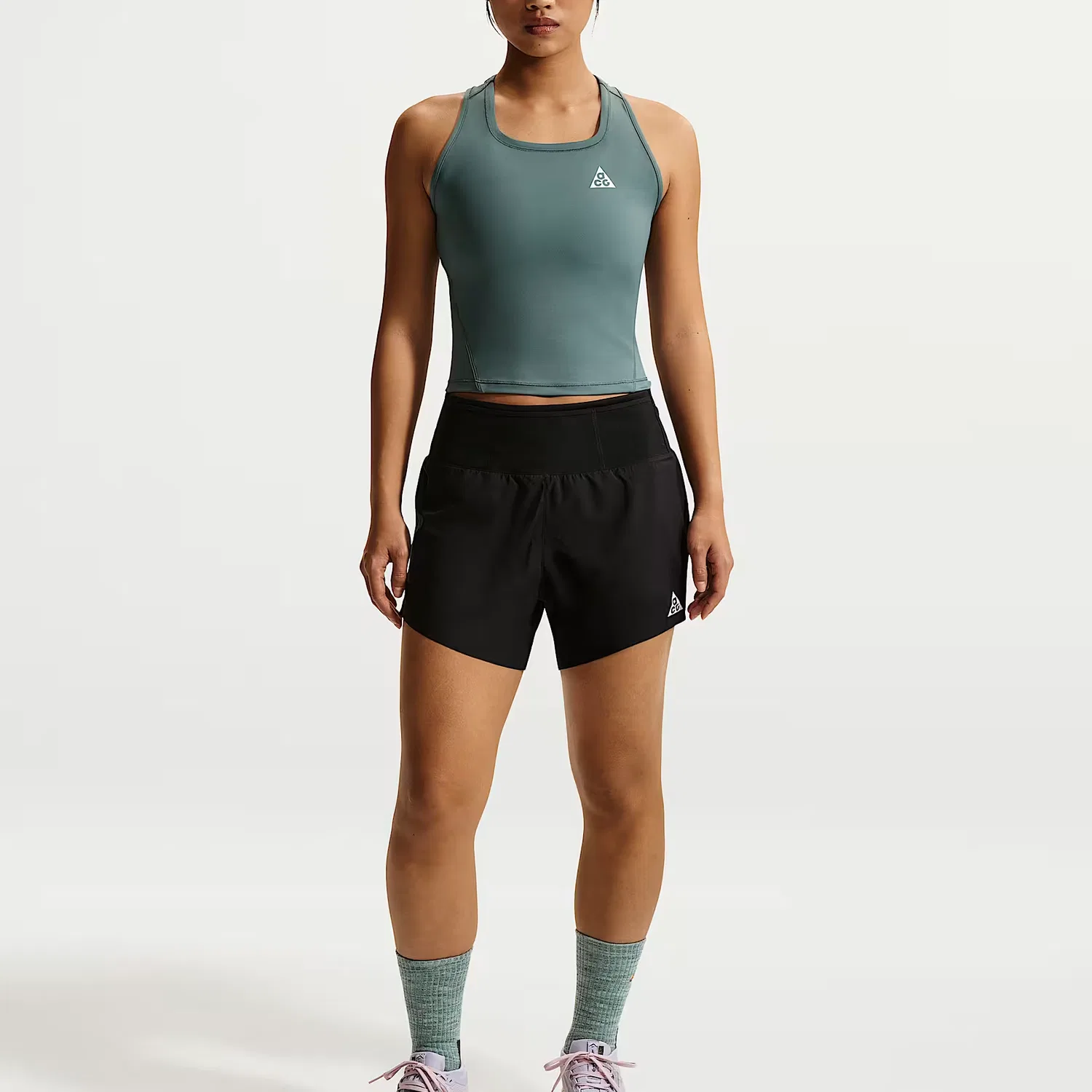 Женский топ для бега ACG Running Tank Top Nike, Mineral Slate Blue/Mountain White — фото 3