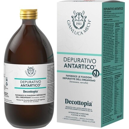

Gianluca Mech Антарктический детоксикант с мочегонными свойствами Decottopia Method со вкусом одуванчика и артишока 500 мл