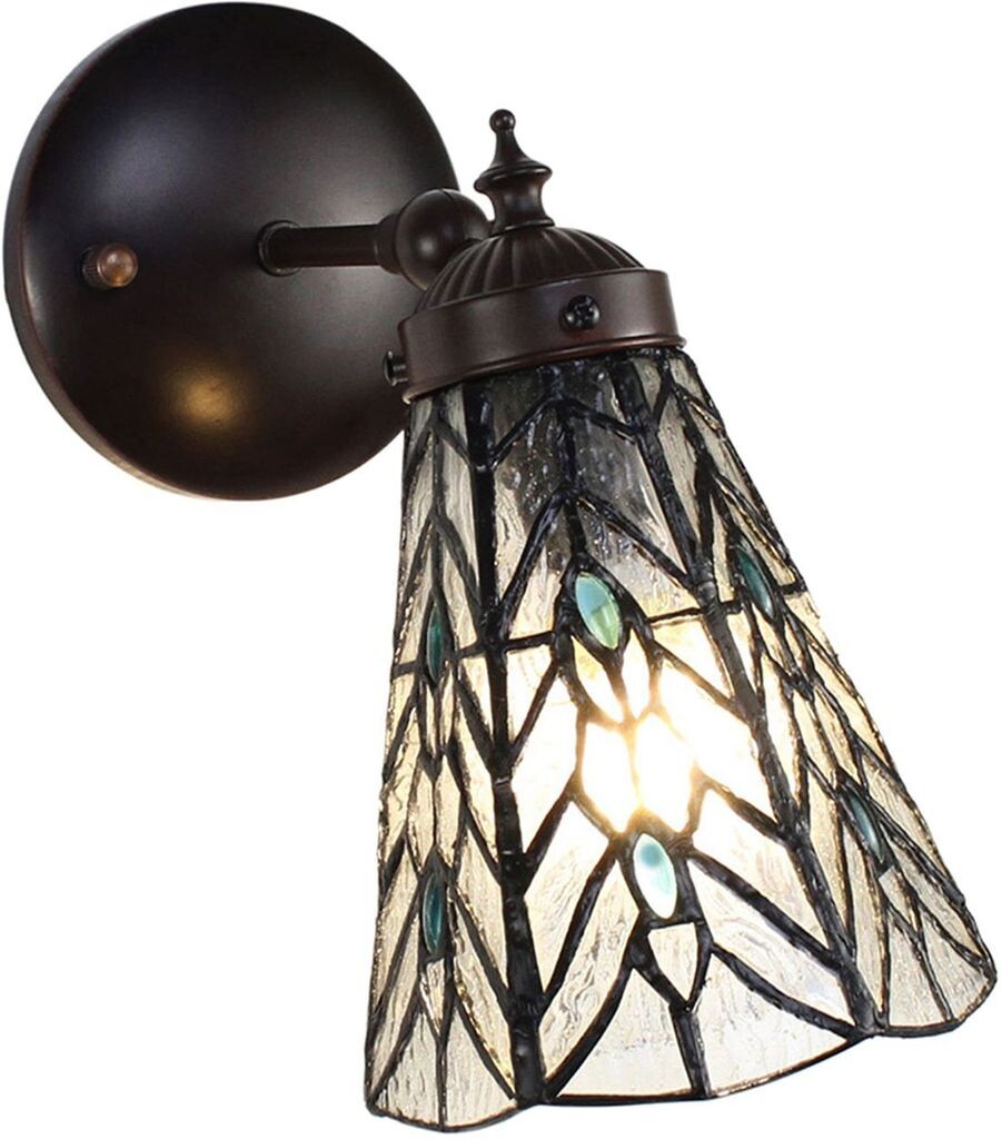 

Настенный светильник Clayre & Eef Tiffany 17x12x23 см, прозрачное стекло, металл, круглый Clayre&Eef, прозрачный