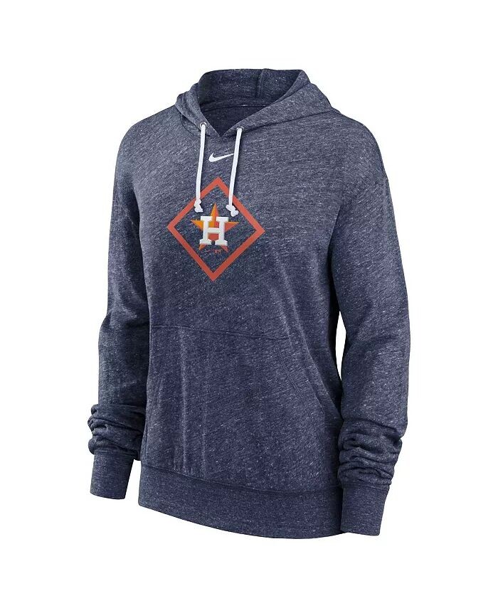 Женский темно-синий пуловер с капюшоном в винтажном стиле Houston Astros Diamond Icon Gym Nike — фото 3