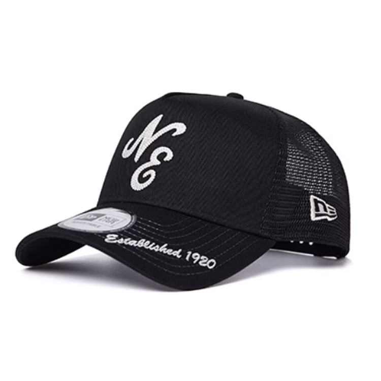 

New Era Бейсболка из полиэстера и хлопка унисекс черная, Black