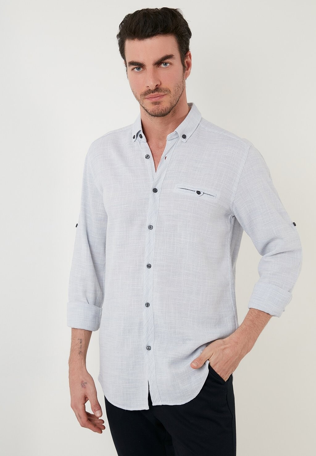 

Рубашка SLIM FIT Buratti, цвет blue