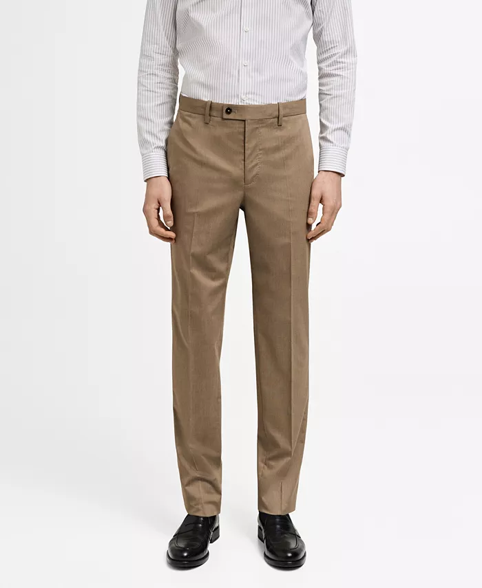 

Мужские брюки Monaco Slim-Fit MANGO, коричневый