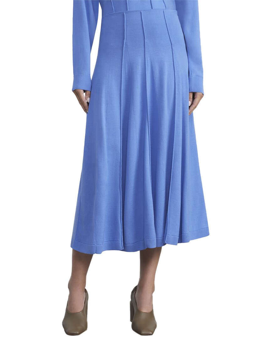 

Lafayette 148 New York Юбка из шерсти с воланами, синий