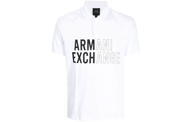 

Рубашка поло мужская белая Armani Exchange, белый