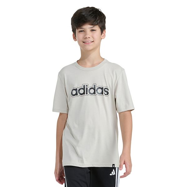 

Футболка с коротким рукавом Boys 8-20 с лентикулярным камуфляжным принтом Adidas, Wonder Alumina