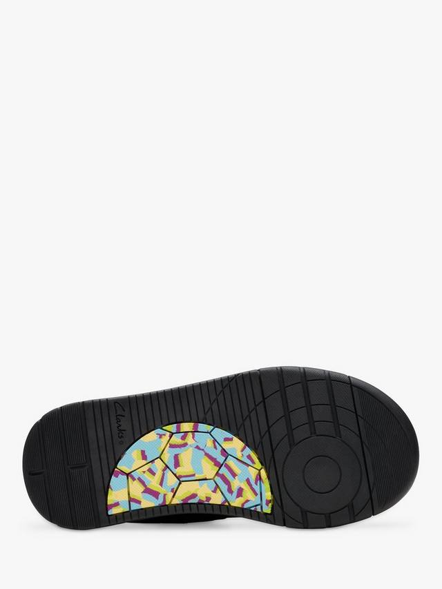 Школьные ботинки Clarks Laser Track из кожи, Черные — фото 3