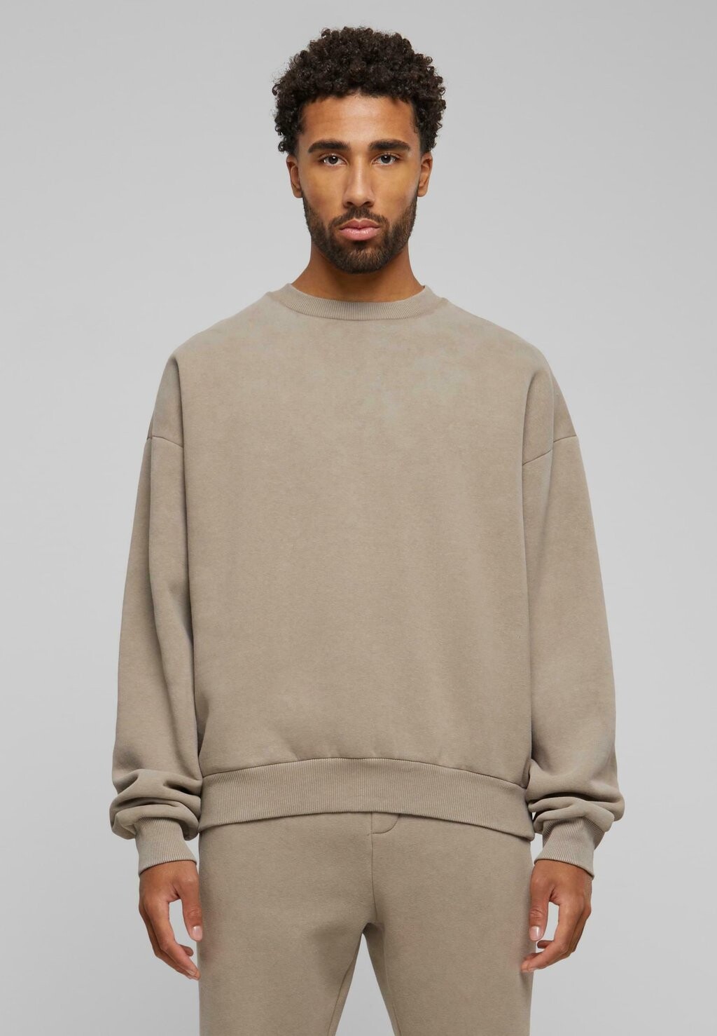 

Толстовка UNISEX OVERSIZED CREW NECK PROHIBITED, цвет sand stone washed
