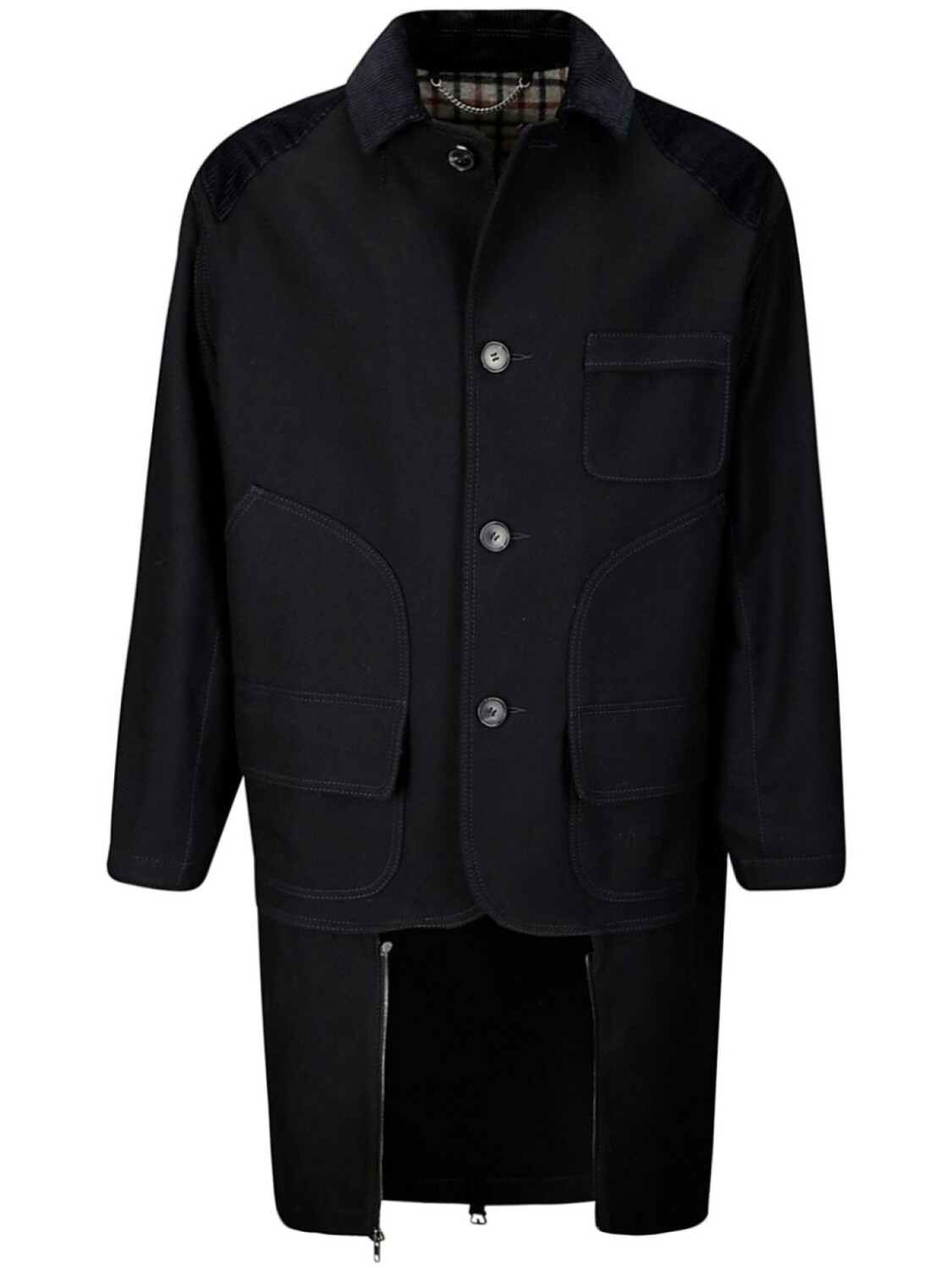 

Пальто с панелями Maison Margiela, черный