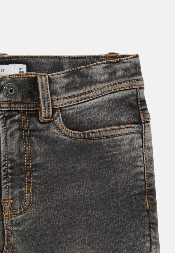 Джинсы nkmsilas зауженного кроя Name It, Dark Grey Denim — фото 3