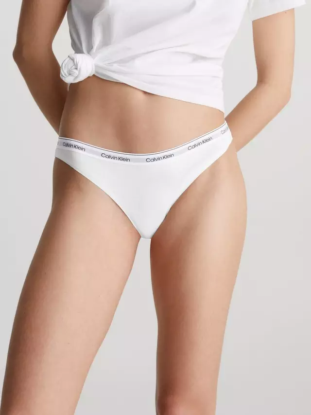 

Стринги Calvin Klein Modern Logo Cotton, белый