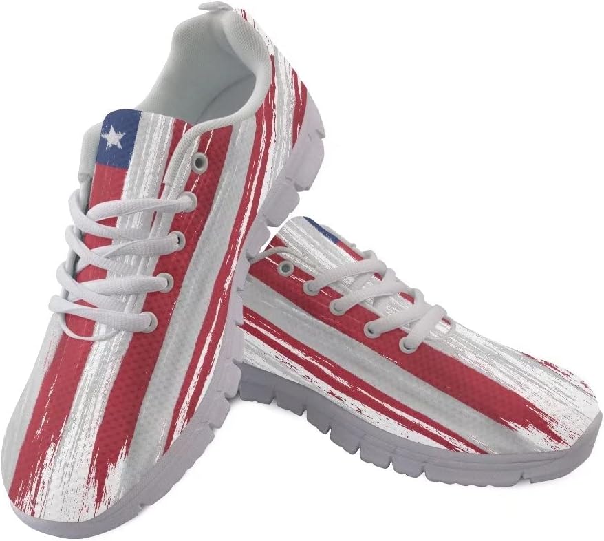 

Мужские кроссовки GIFTPUZZ с шнуровкой, спортивные, сетчатые, дышащие, повседневные, белый/красный/синий