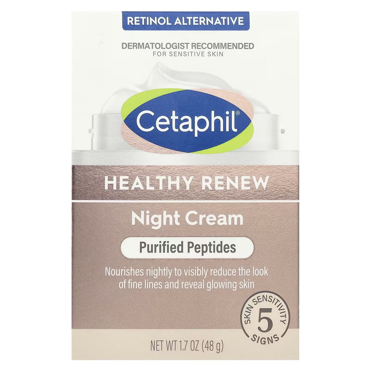 Крем для лица Cetaphil — Healthy Renew, Ночной , без отдушек, ( ), 48 г — фото 2