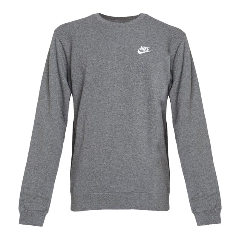 

Nike Мужская толстовка темно-серого цвета с круглым вырезом, средней толщины