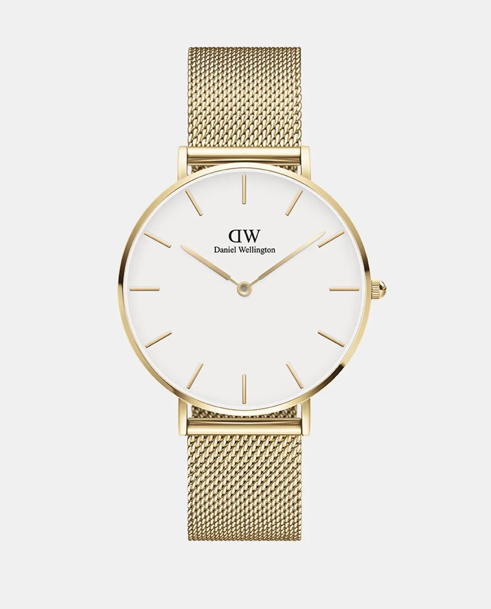 

Женские часы Petite DW00100346 в сетке из стали золотистого цвета Daniel Wellington, золото