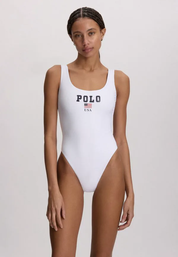 

Купальник-Майка с вырезом Polo Ralph Lauren, White, Белый, Купальник-Майка с вырезом Polo Ralph Lauren, White