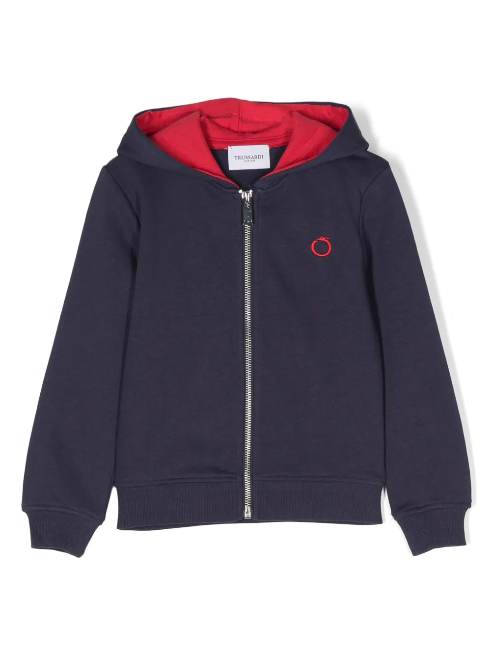 

Худи с вышитым логотипом TRUSSARDI JUNIOR, синий