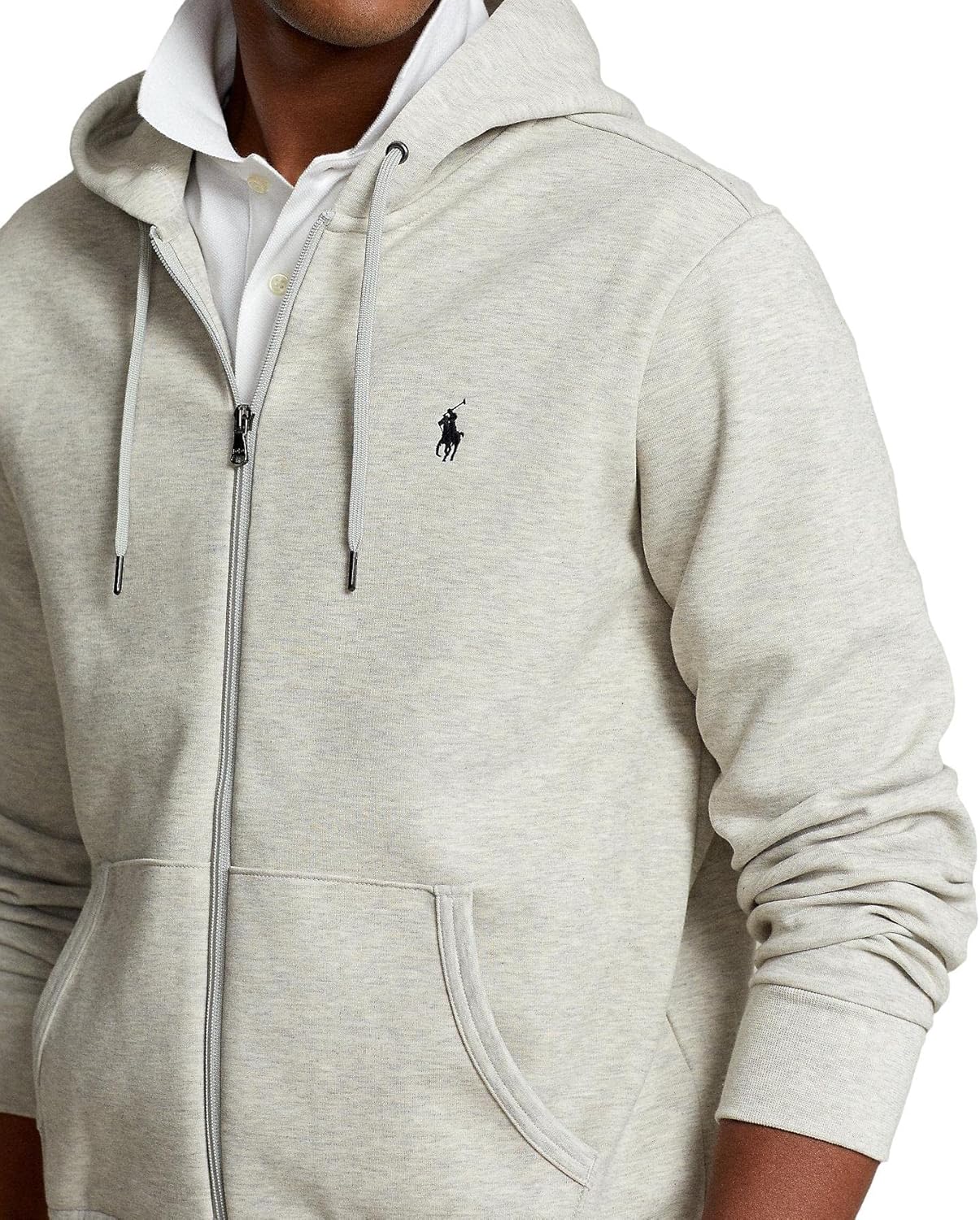 Толстовка с капюшоном и молнией на всю длину POLO RALPH LAUREN, Ralph Lauren Grey — фото 4