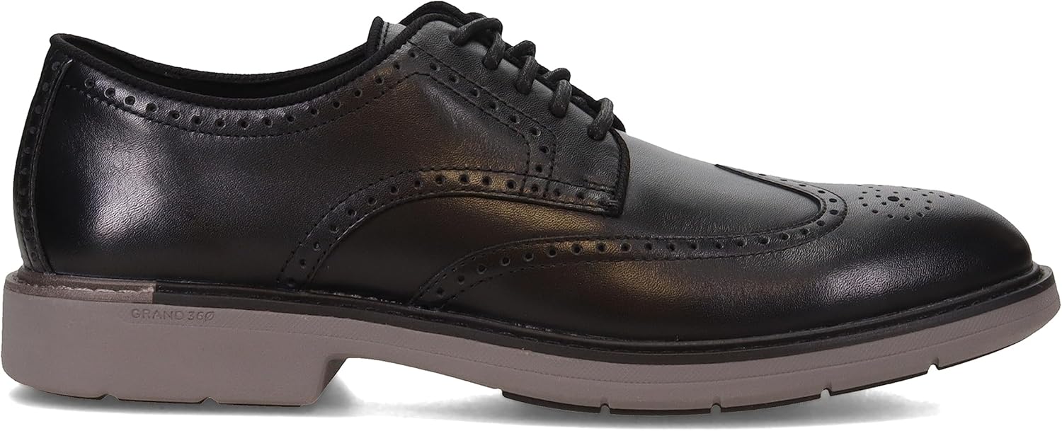 Мужские туфли Cole Haan - любимые броги, черный — фото 2