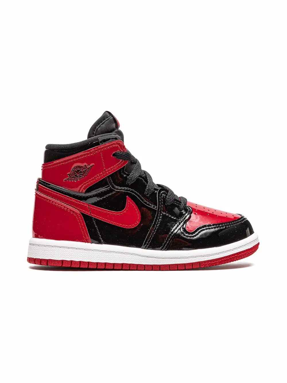 Кроссовки Air Jordan 1 Retro Bred Patent Jordan Kids, черный — фото 2