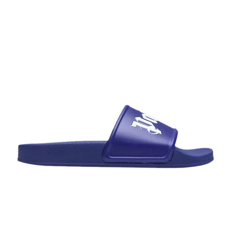 

Кроссовки Palm Angels Logo Slide Dark Blue, синий