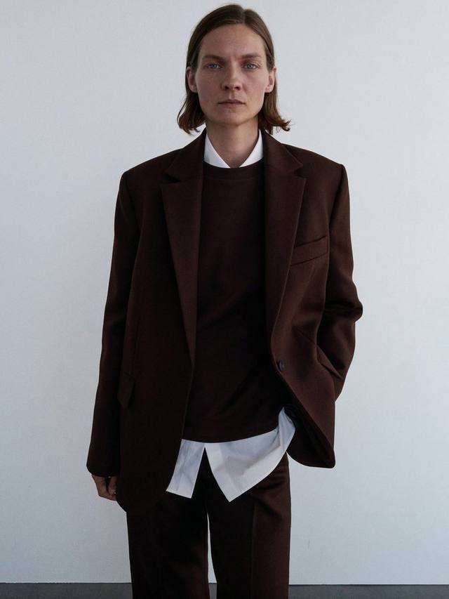 

Пиджак Milan из чистой шерсти Mango, Brown