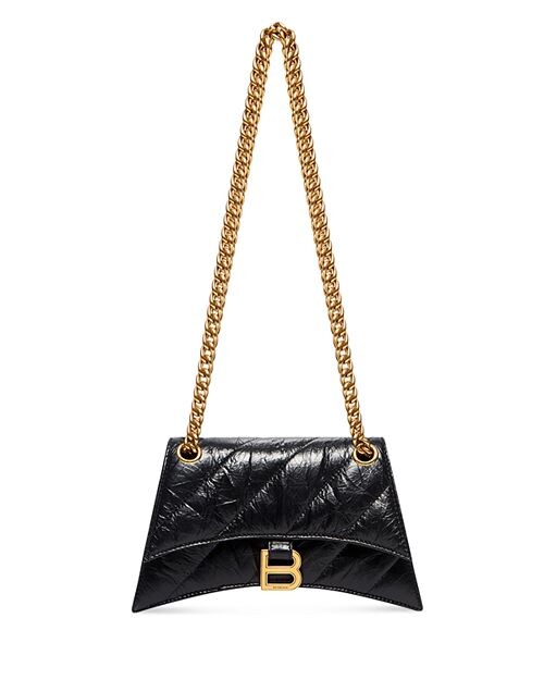 

Кожаное плечо через плечо Crush XS с цепочкой Balenciaga, цвет Black, Черный, Кожаное плечо через плечо Crush XS с цепочкой Balenciaga, цвет Black