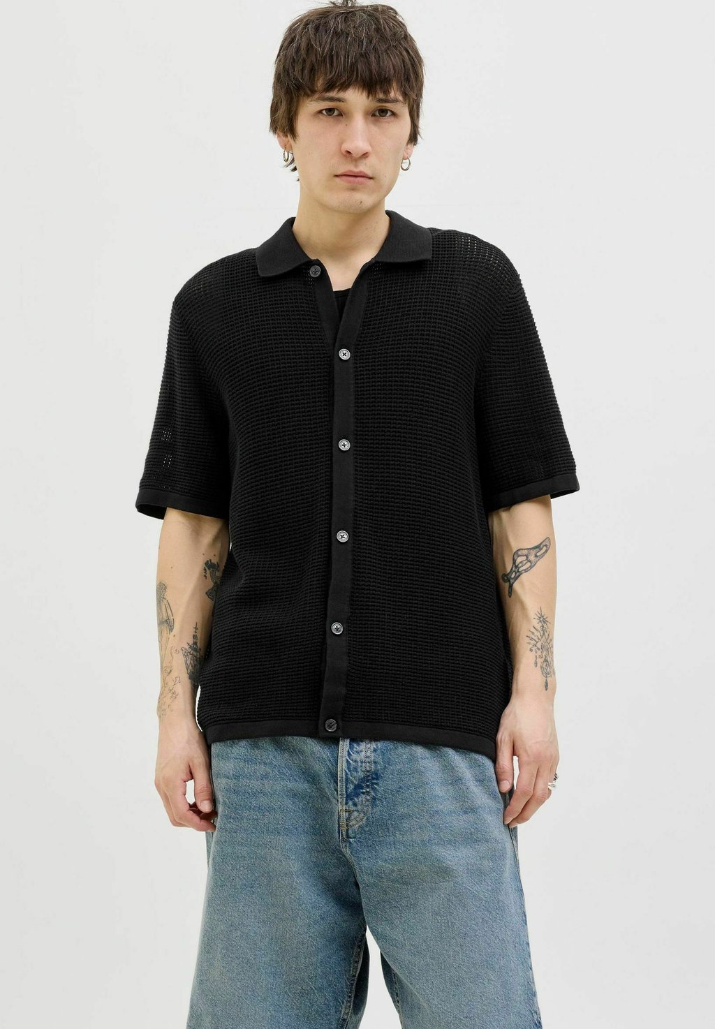 

Рубашка GESTREIFT Jack & Jones, черный