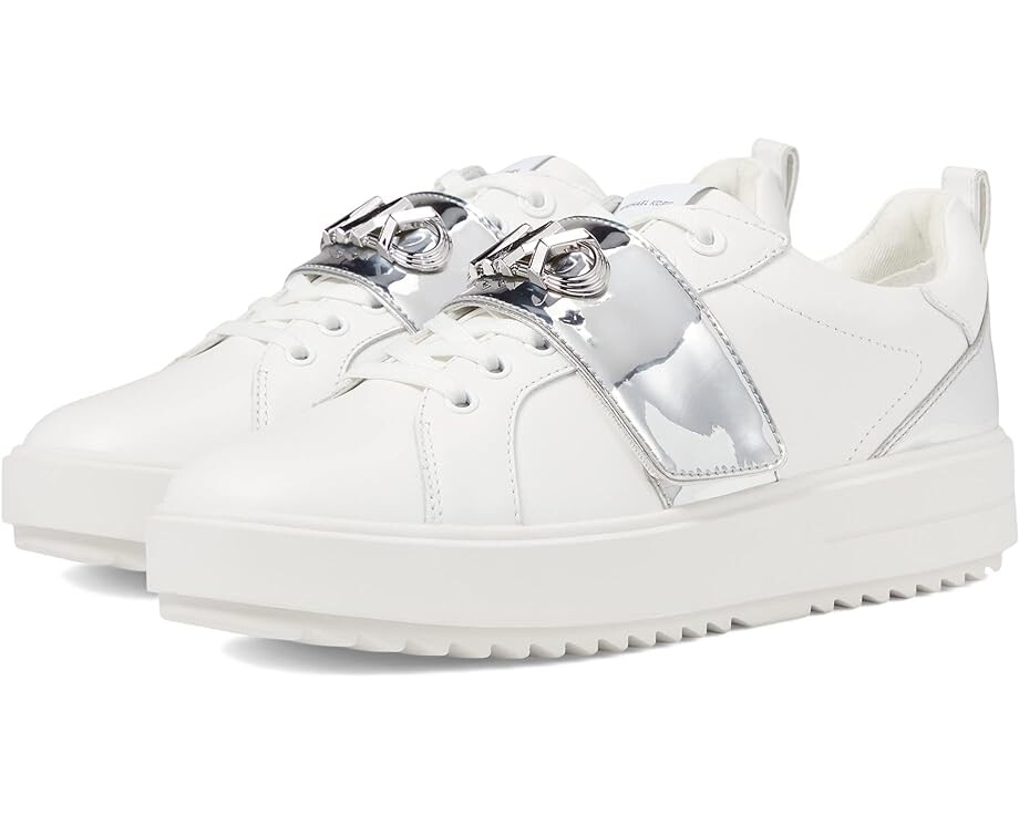 

Кроссовки Michael Kors Emmett Strap Lace-Up, цвет Optic White 2