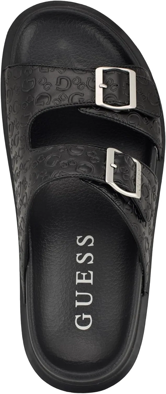 Шлепанцы GUESS mens Verone, черный — фото 3