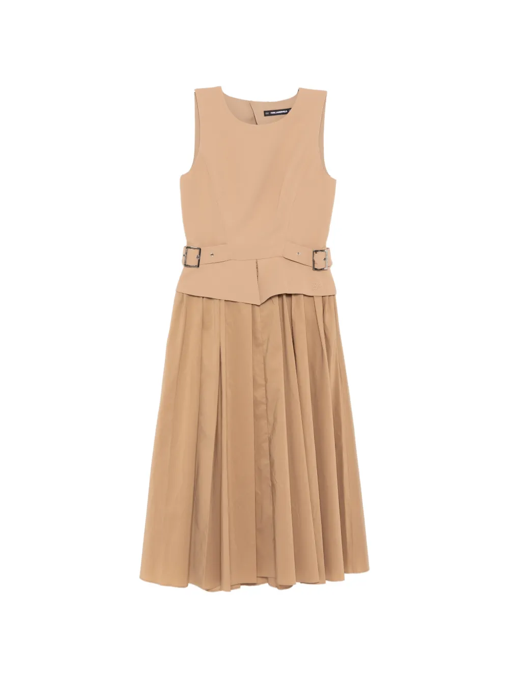 

Платье миди с поясом Karl Lagerfeld, бежевый