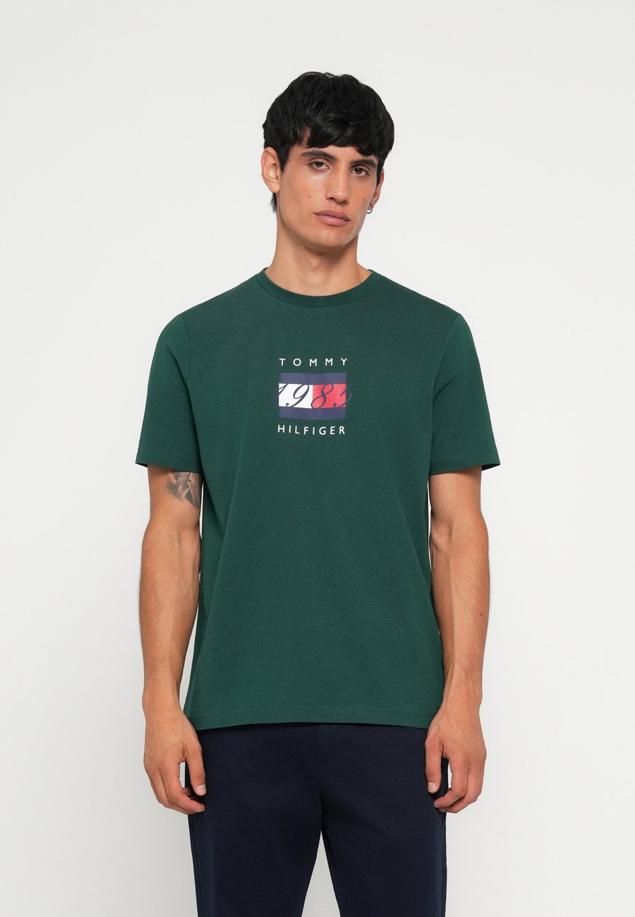 

Футболка Tommy Hilfiger UNISEX, Ornamental Green/Dark Green, Зеленый, Футболка Tommy Hilfiger UNISEX, Ornamental Green/Dark Green