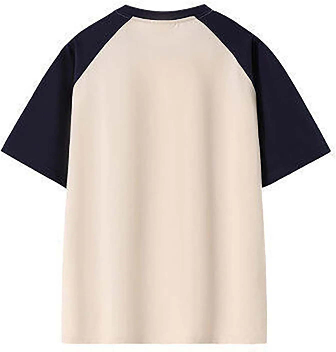 Мужская футболка с коротким рукавом Color Block Crew Neck Casual Tee — фото 2