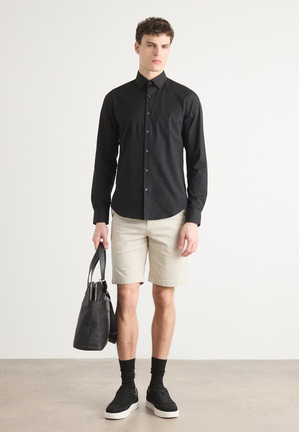 Рубашка SLIM elegante Calvin Klein, черный — фото 2