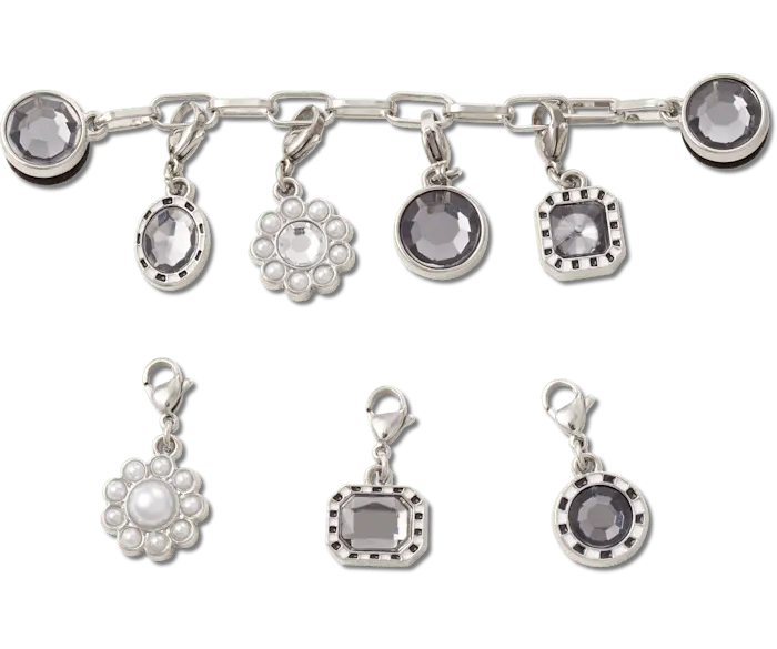 

Джиббитсы Silver Adjustable Charm Chain Crocs