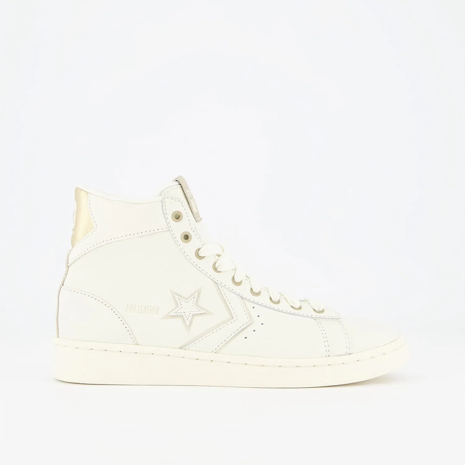Унисекс кожаные высокие кроссовки Pro Leather Hi Sneaker Converse, Natural — фото 3