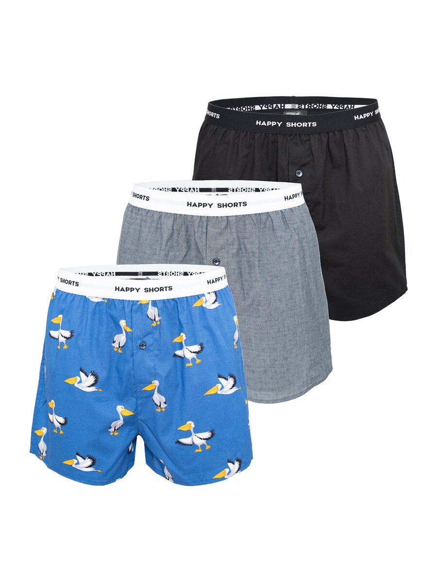 

Боксеры Happy Shorts, цвет Blue/mottled grey/Black
