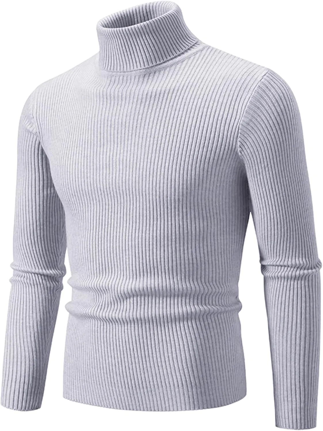 

Мужской вязаный водолазка Slim Fit свитер с длинным рукавом