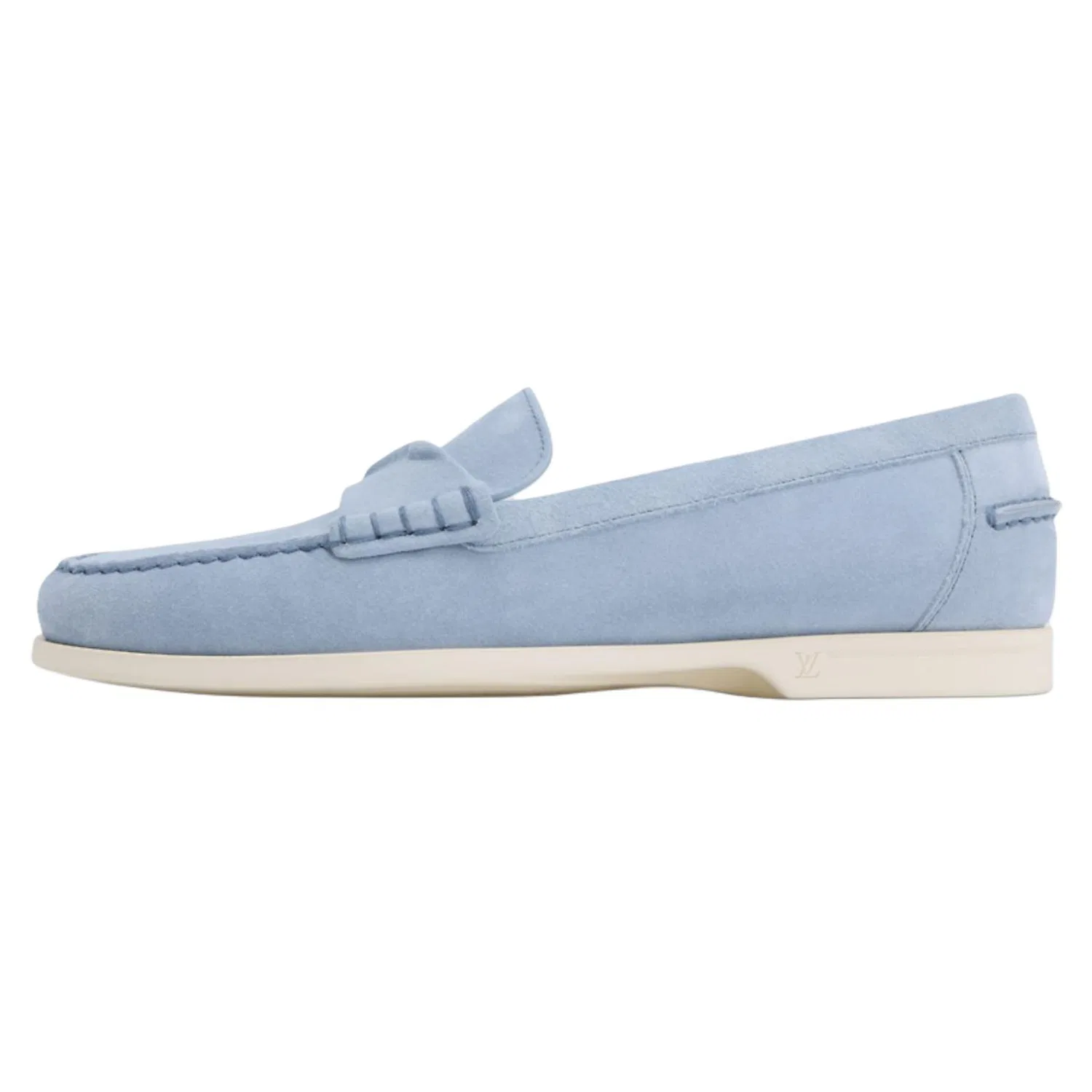 LOUIS VUITTON Croisette Casual Leather Shoes Men's Blue