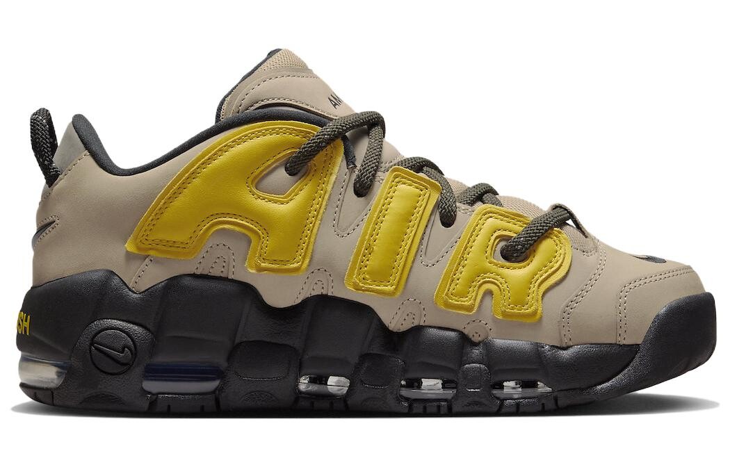 Винтажные баскетбольные кроссовки унисекс Nike Air More Uptempo, Коричневый — фото 2