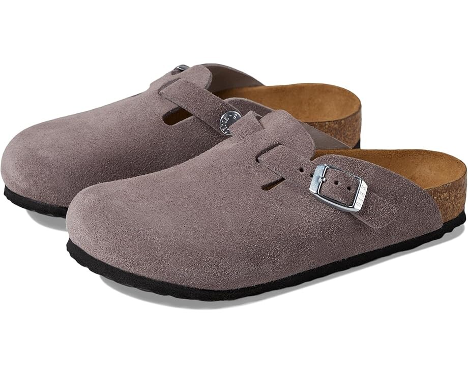 

Сабо Birkenstock Kids Boston - Suede, цвет Faded Purple