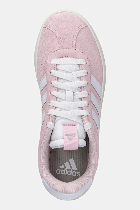 Замшевые кроссовки VL Court 3.0 Adidas, розовый — фото 4