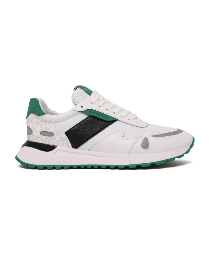 

Бело-Зеленые кроссовки с цветовыми блоками Michael Kors, белый