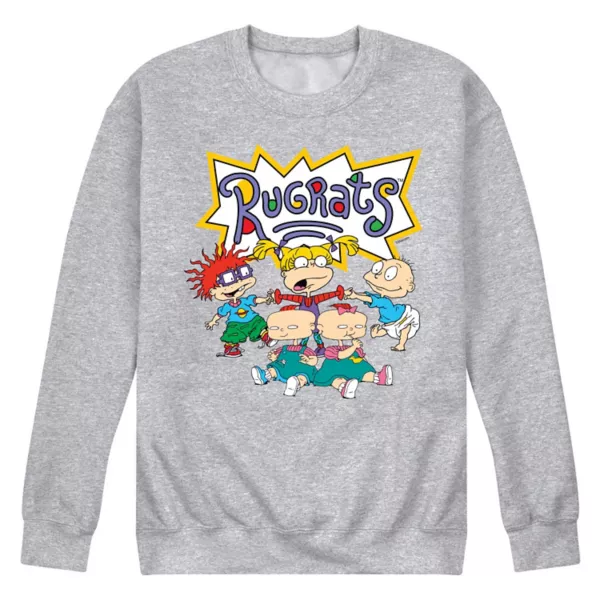 

Мужская флисовая толстовка с изображением группы Rugrats Nickelodeon, серый