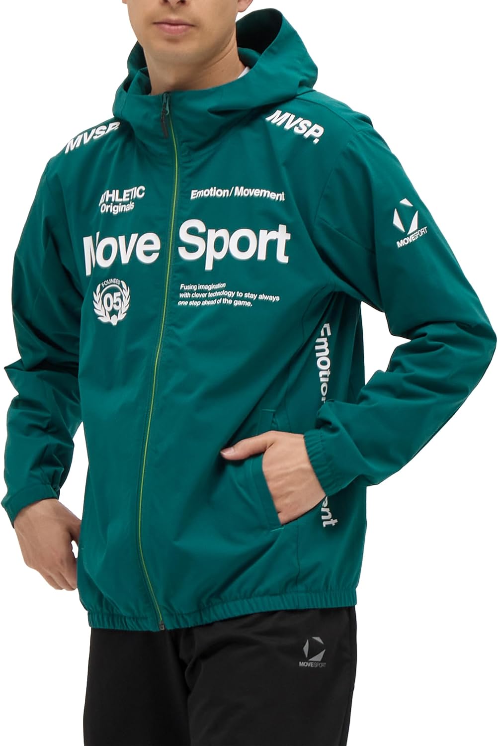 

Спортивная толстовка Move Sports с крестом, надписью Descente, логотипом AIRY TRANSFER TAIKYU Movesport