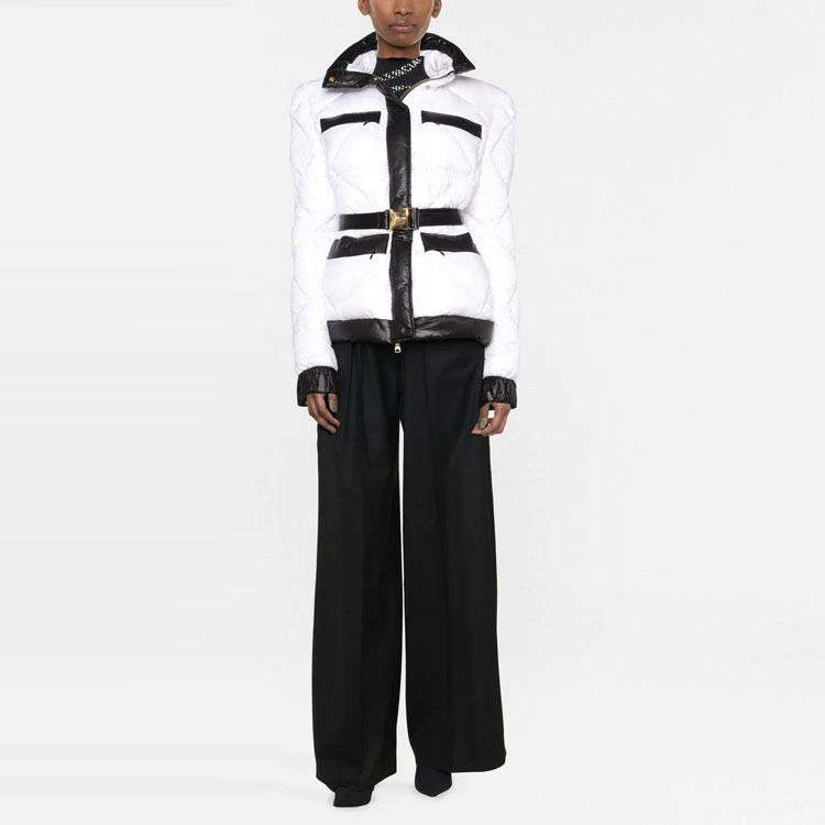 FW22 Пуховая куртка женская белая BALMAIN — фото 4