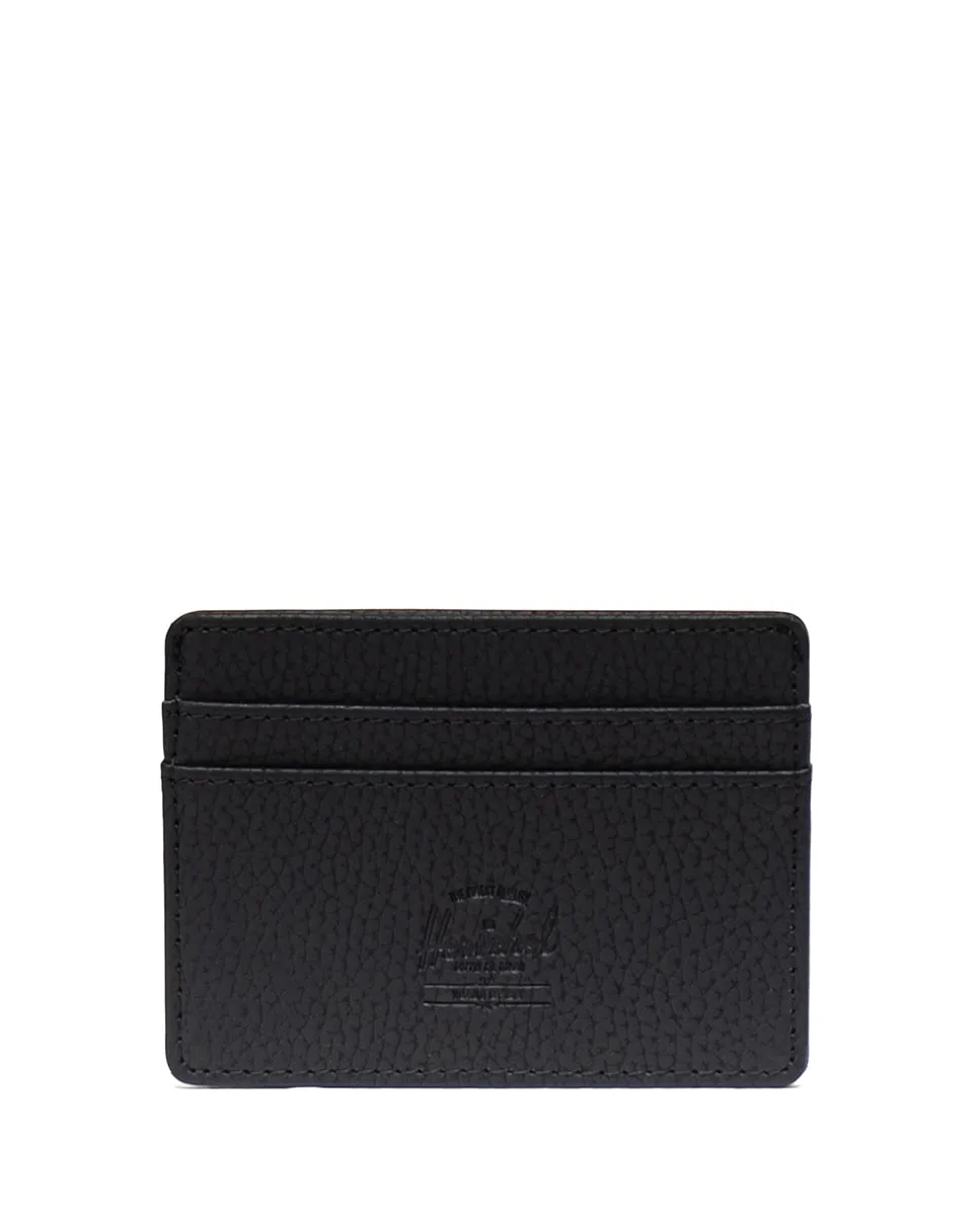 

Универсальный визитница из черной веганской кожи Herschel, черный