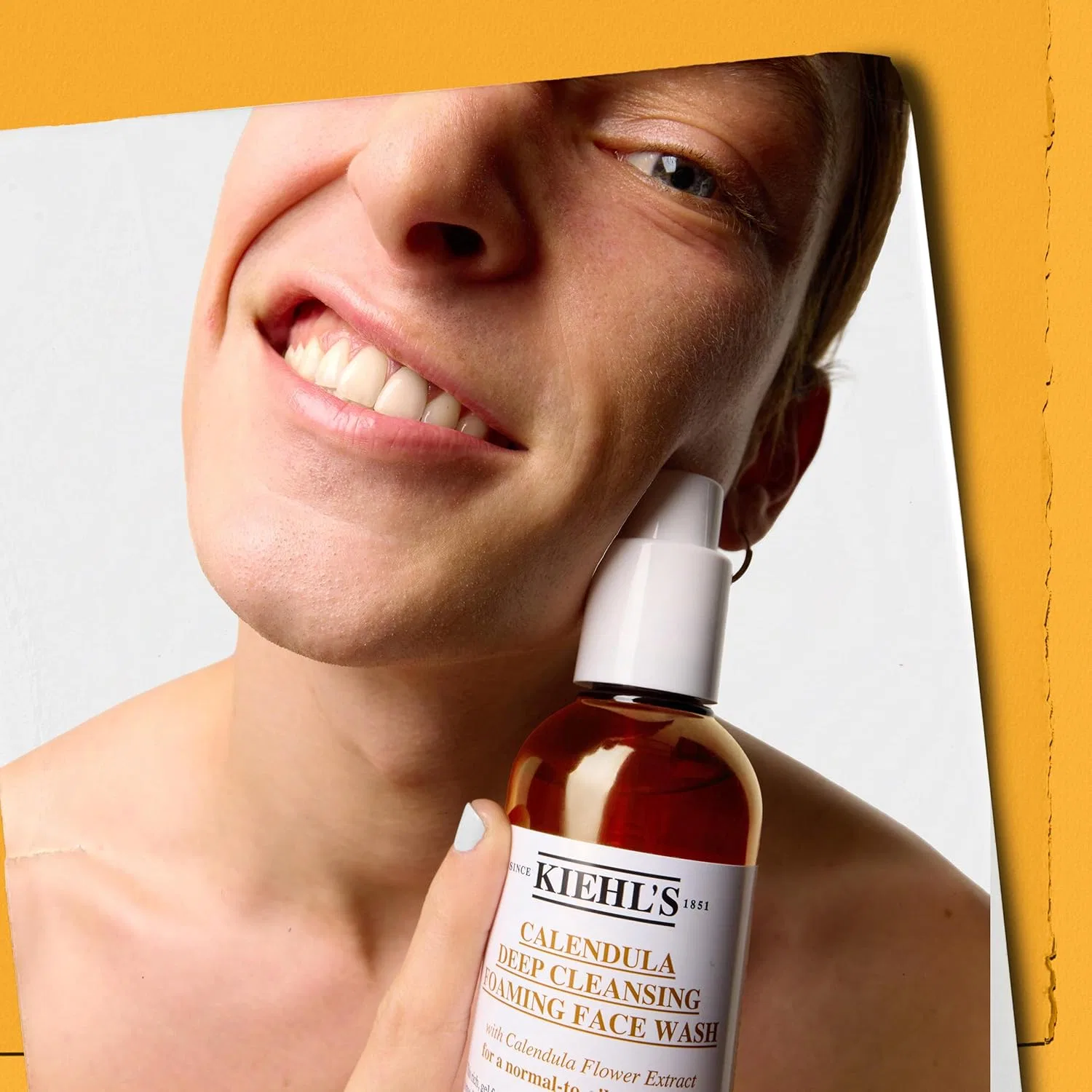 Гель для умывания Kiehl's — Мягкий очищающий гель для лица «Calendula Foaming Wash» от — фото 4